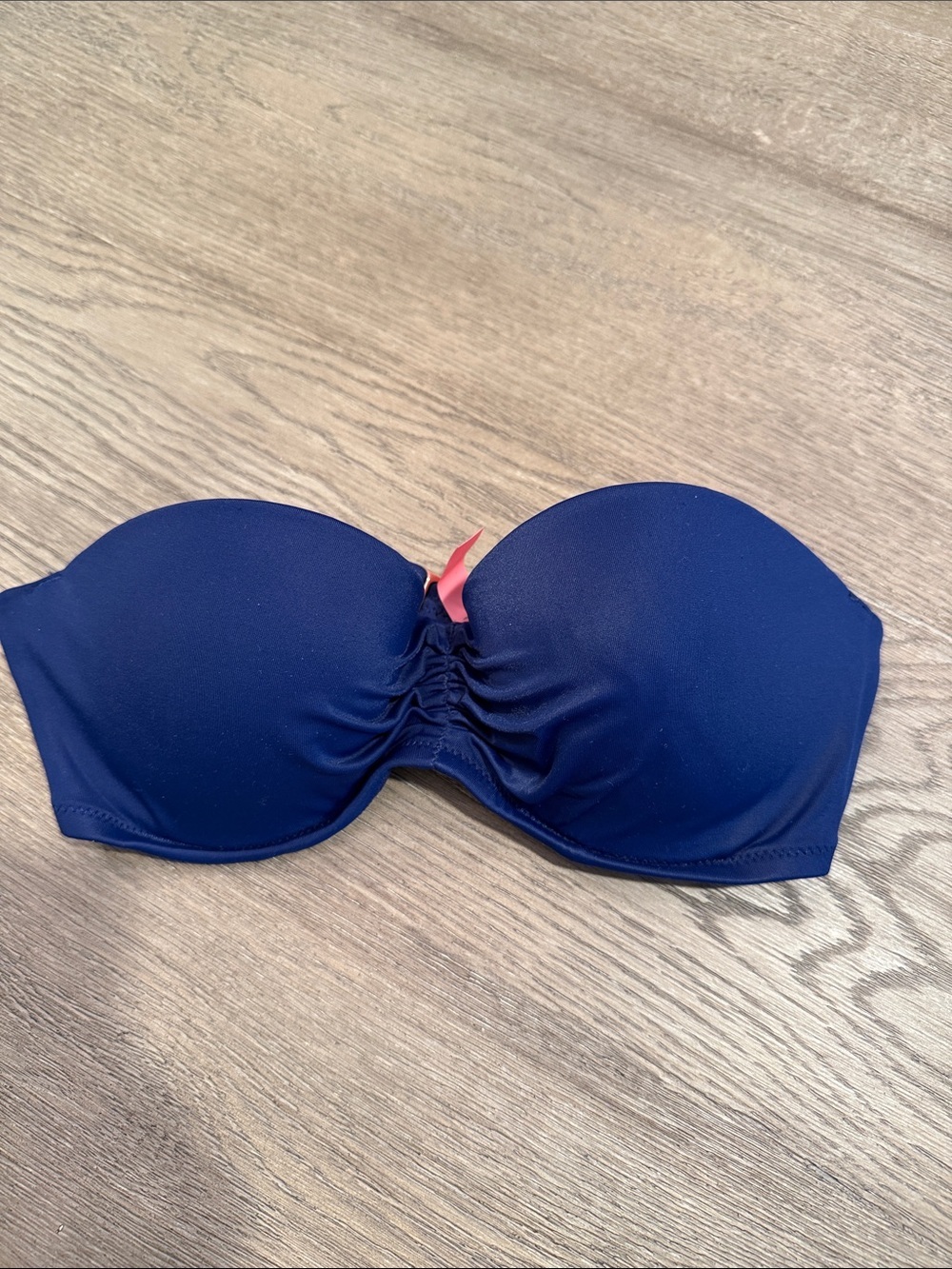 Navy Bandeau Bikini Top size 34B